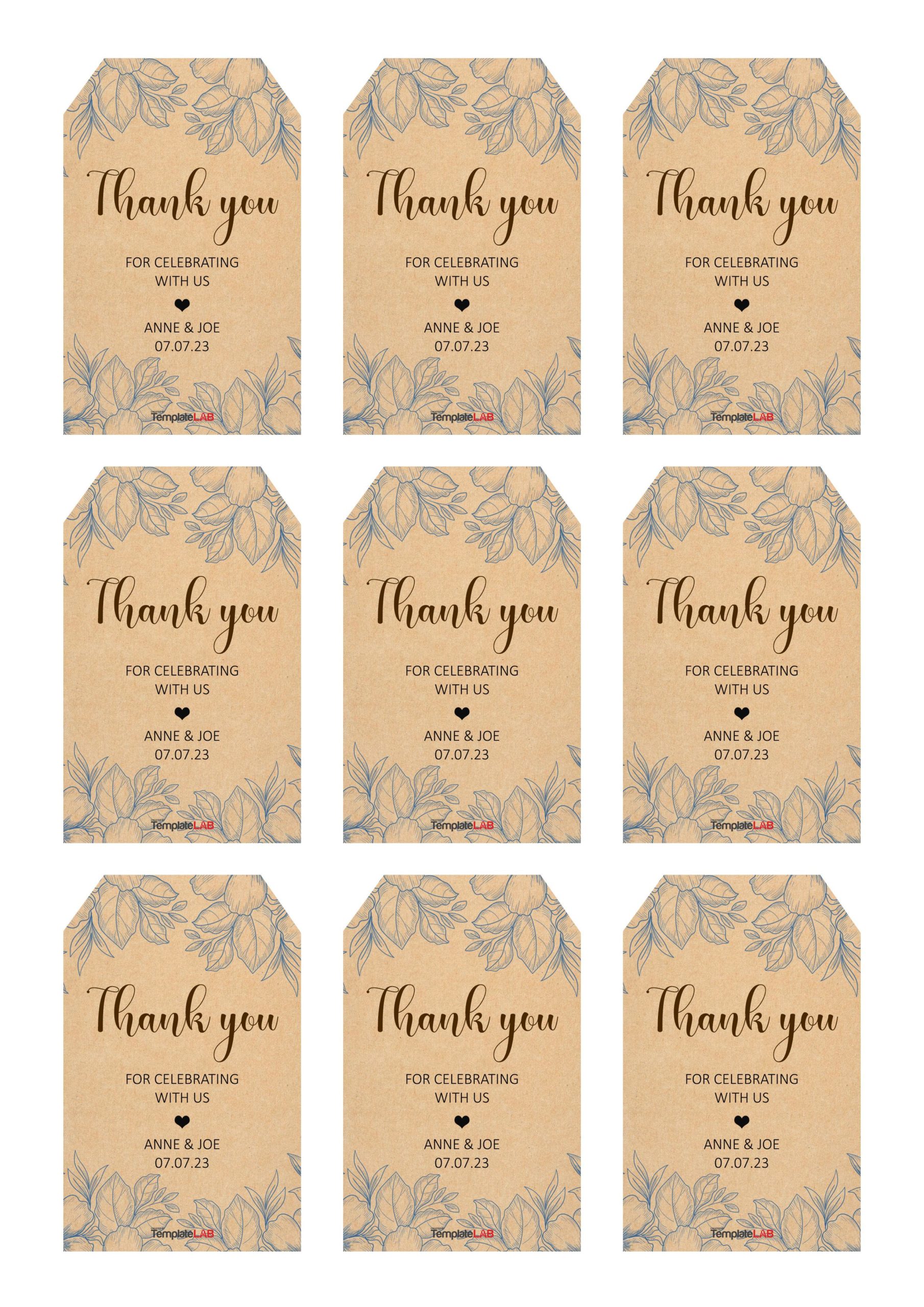 19 Free Editable Gift Tag Templates [Word, PPTX, PSD] - Worksheets Library for Free Printable Hang Tag Templates