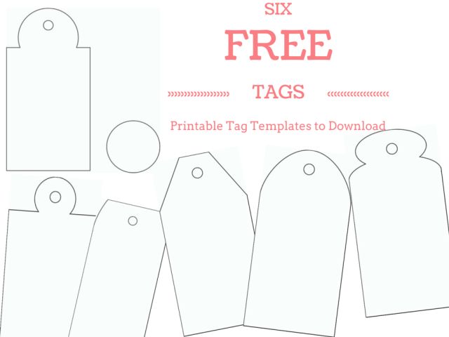 Free and Whimsical Printable Gift Tag Templates