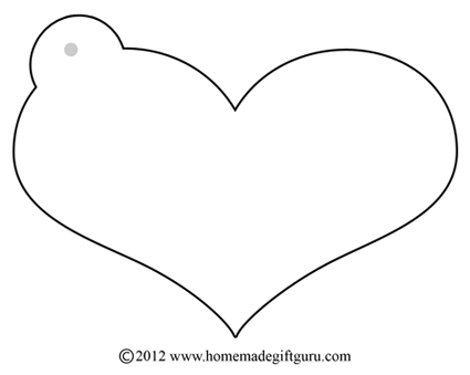 Free Gift Tags - Heart Templates