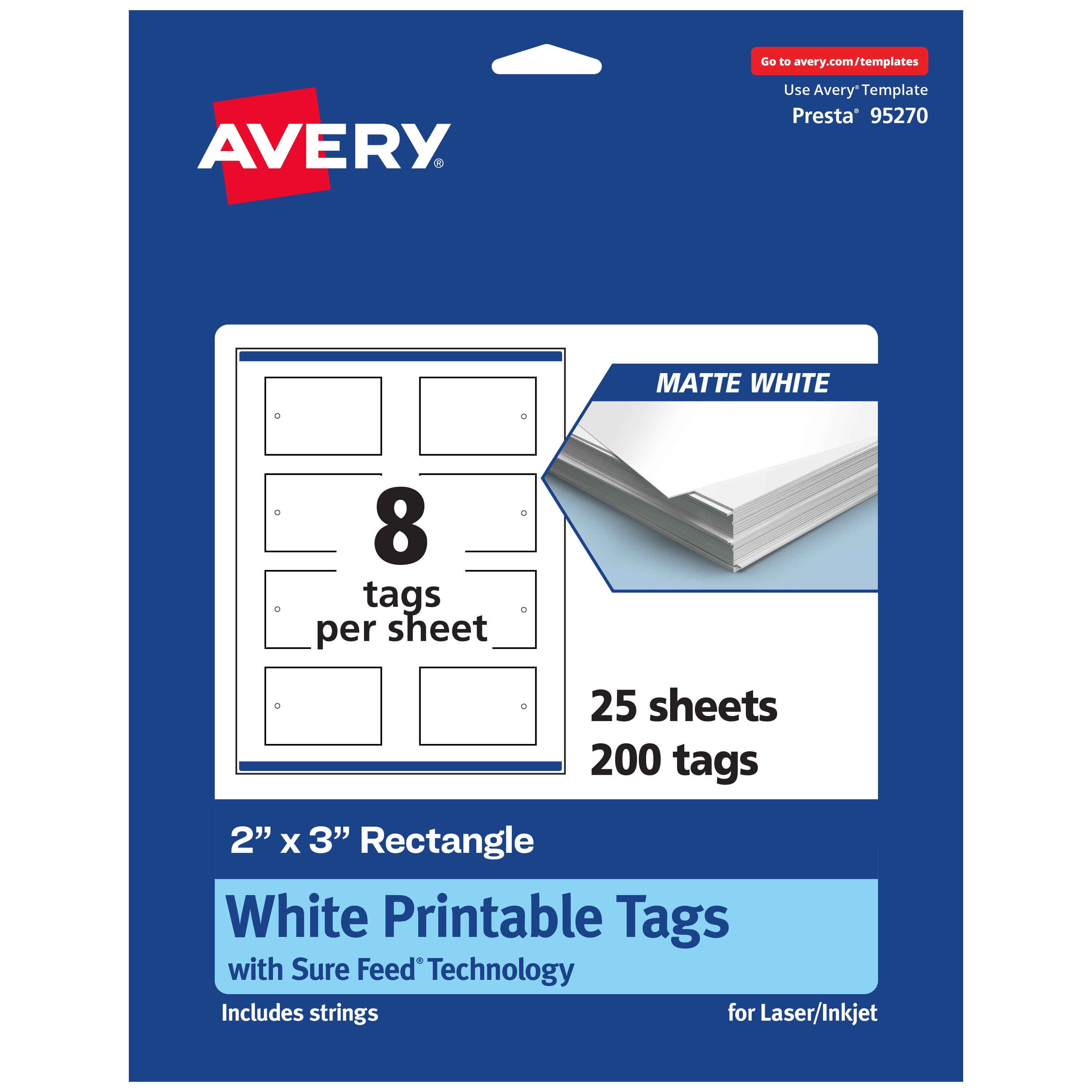 Avery Zweckform® Printable Tags with Strings - T2002-10 - Avery ...