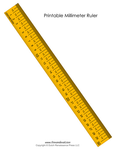 printable tape measure mm