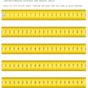Printable measuring tape - Printable Ruler