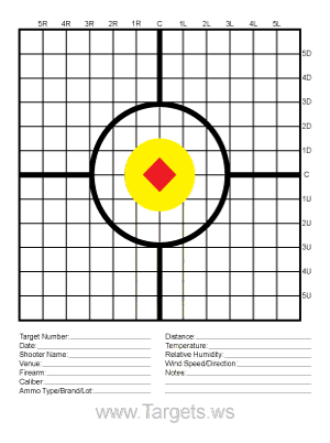 printable targets for sighting in a rifle