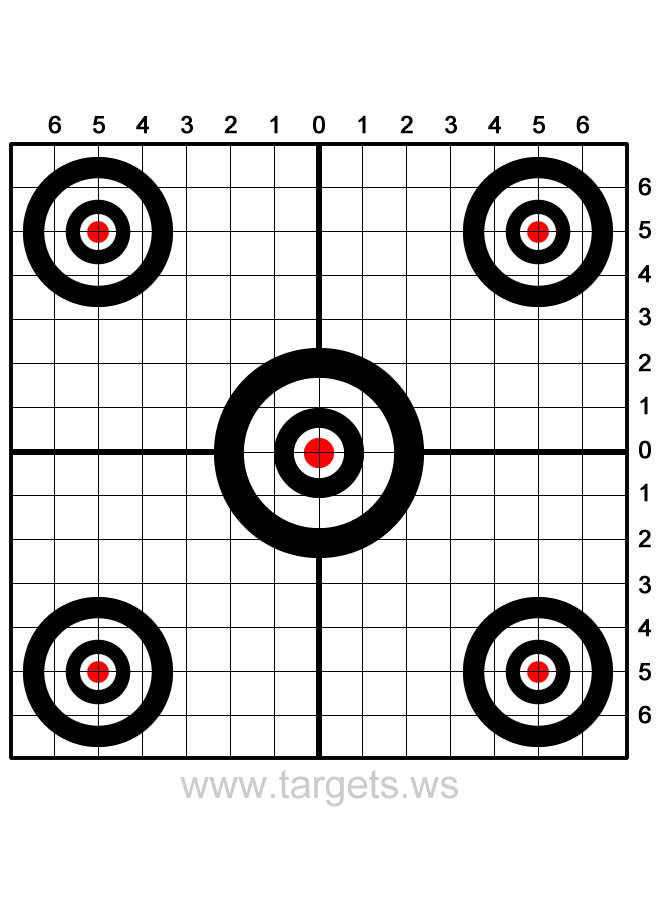 Printable Targets - Print your own sight-in shooting targets