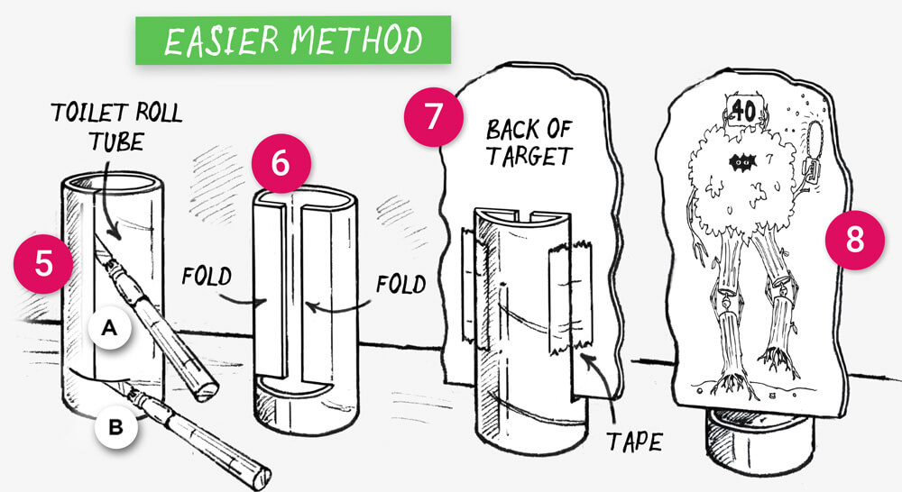 How to Make Five Wacky Nerf Gun Targets with Stands