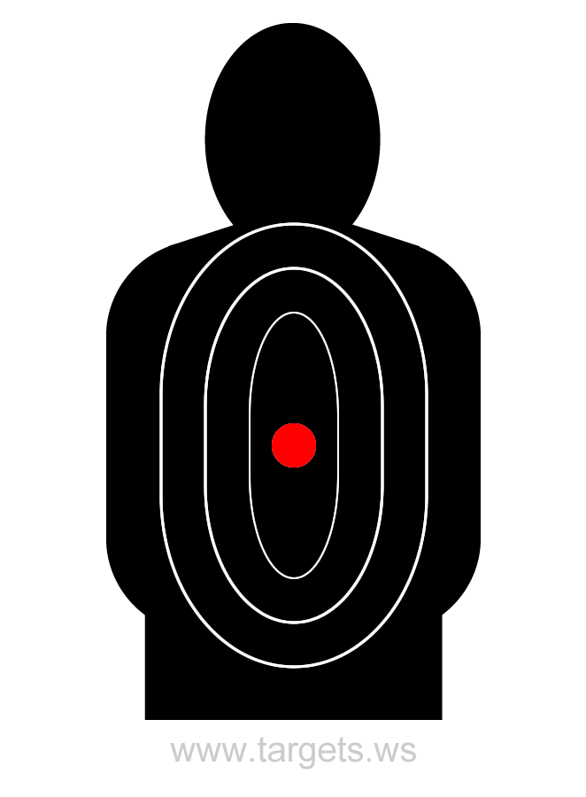 printable targets silhouette