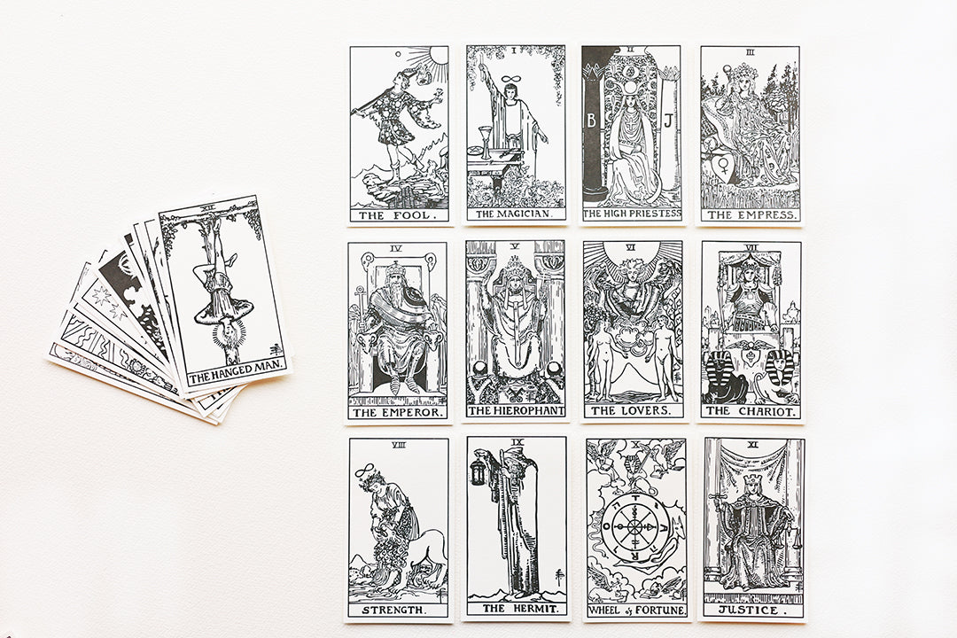 printable tarot cards black and white