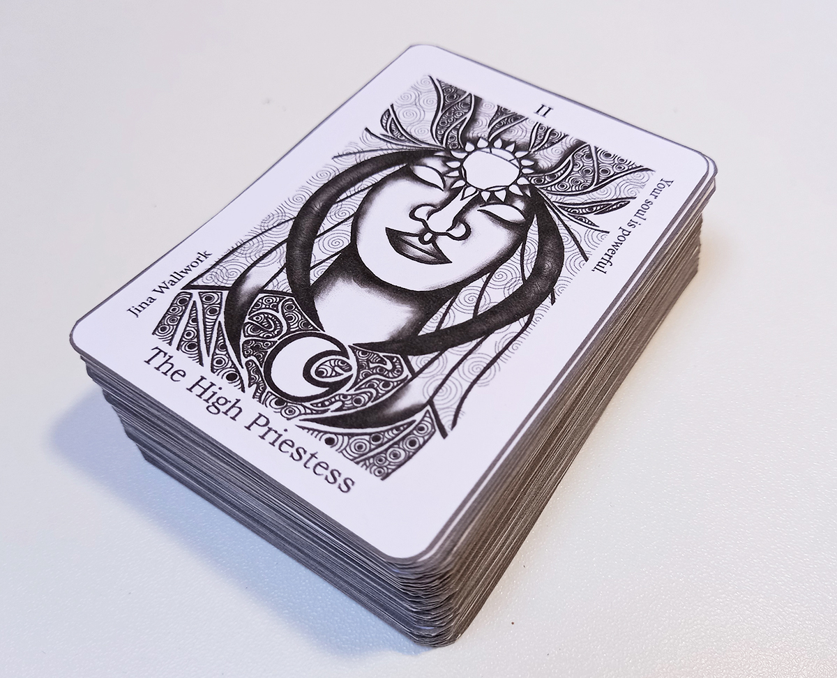 printable tarot cards black and white