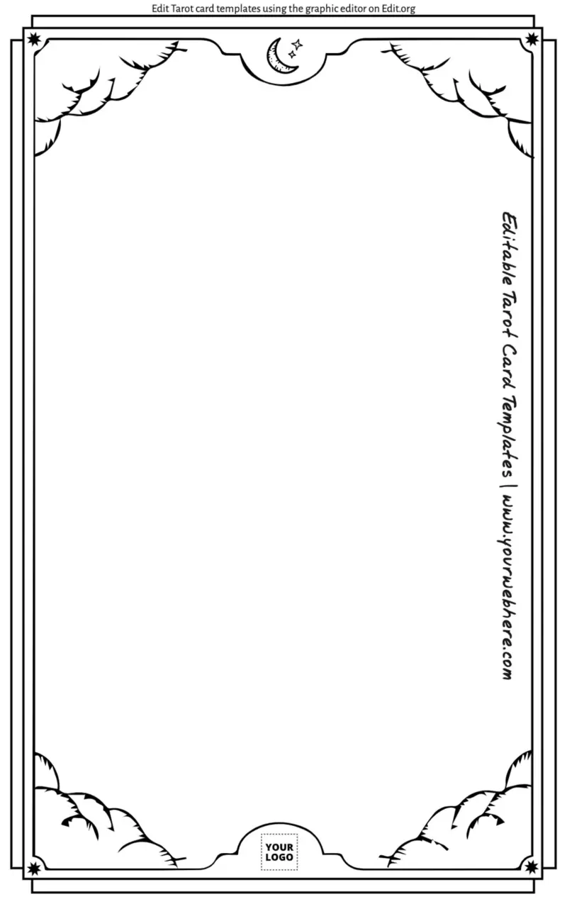 printable tarot cards black and white