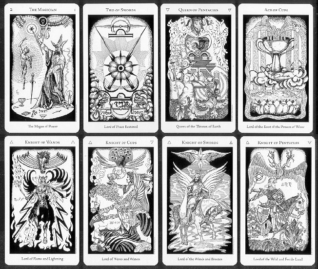 printable tarot cards black and white