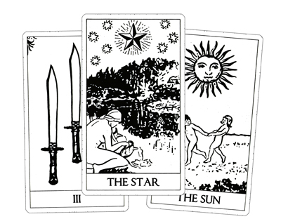printable tarot cards black and white