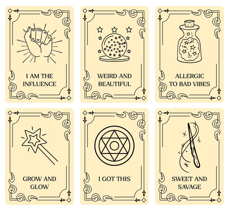 Color Yourself Tarot Cards - 10 Free PDF Printables | Printablee