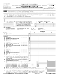 New IRS Schedule E Tax Form Instructions and Printable Forms for ...