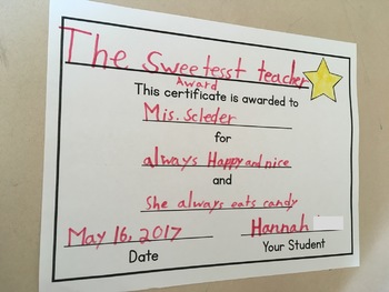 FREE Teacher Appreciation Award Certificates - Erin Waters EDU