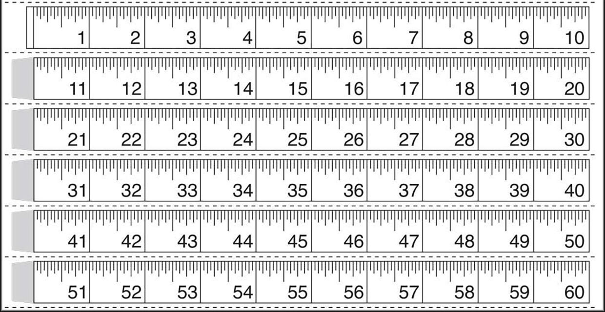 printable teaching ruler