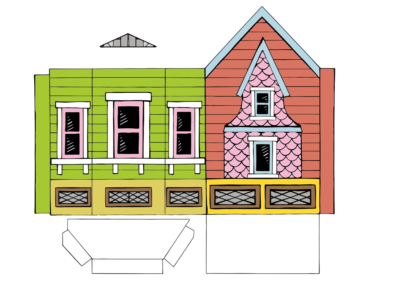 Peach Bum: UP HOUSE Printable Template!