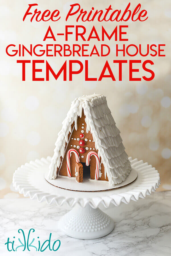 printable template for gingerbread house