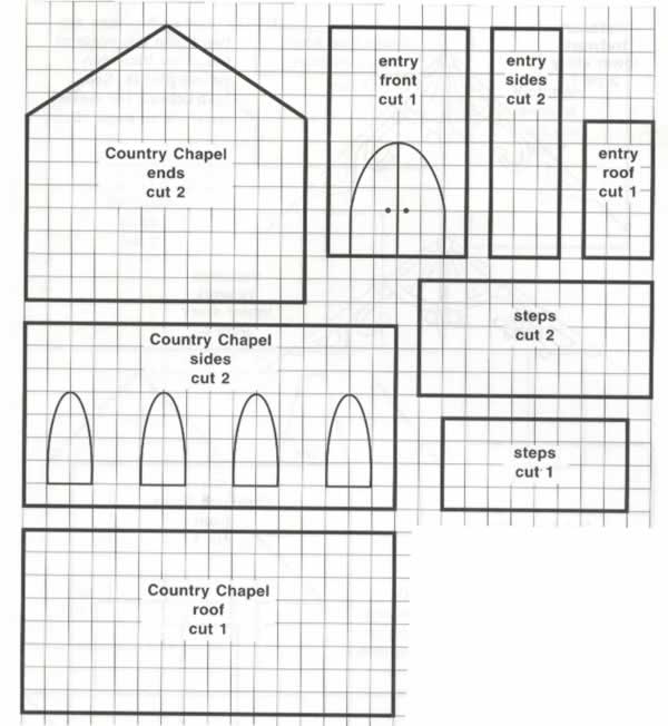 Chapel / Church Gingerbread House Free Templates - Celebrating ...