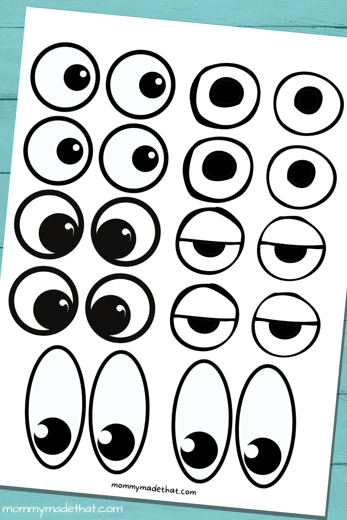 printable template of eyes