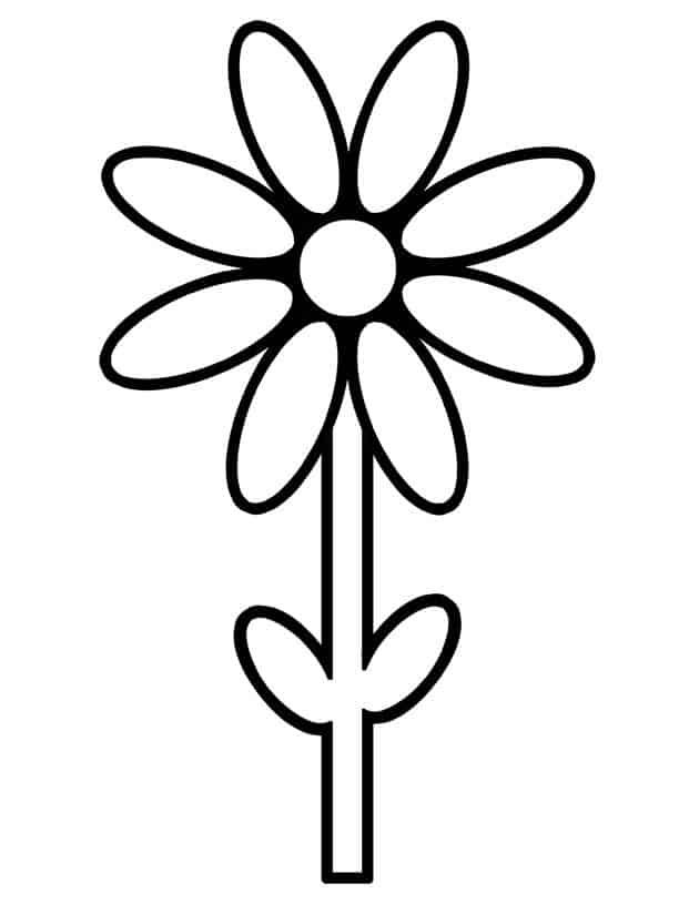 printable template of flower