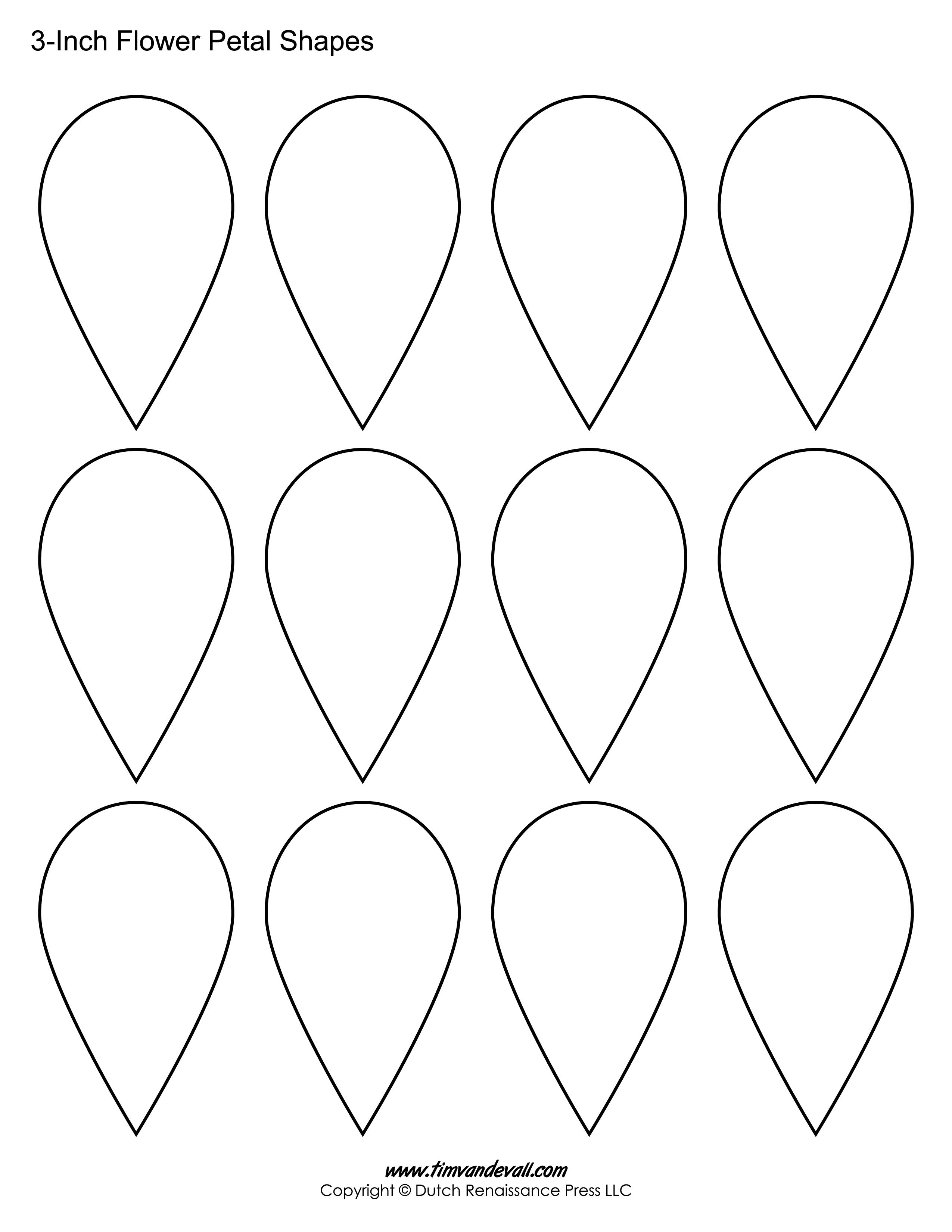 printable template of flower