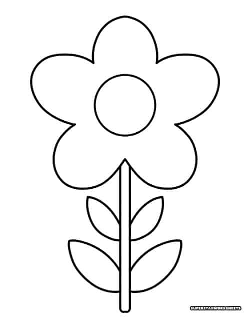 printable template of flowers