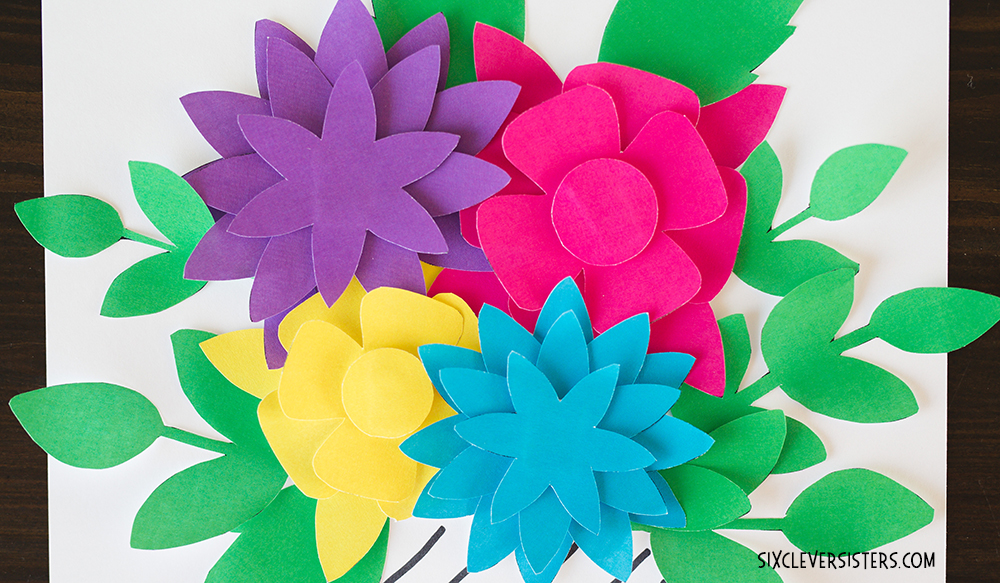 Pretty Paper Flowers { FREE PRINTABLES } - Six Clever Sisters