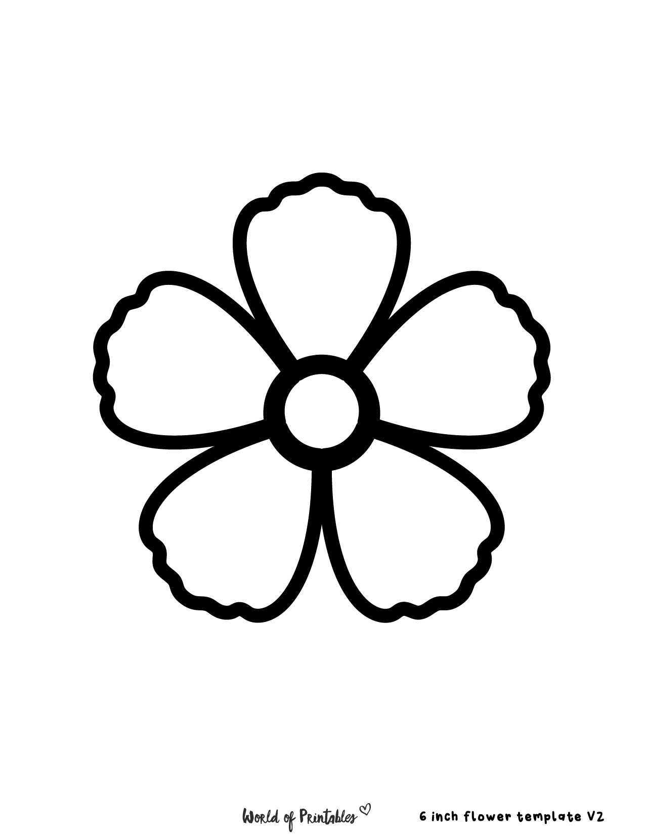 printable template of flowers