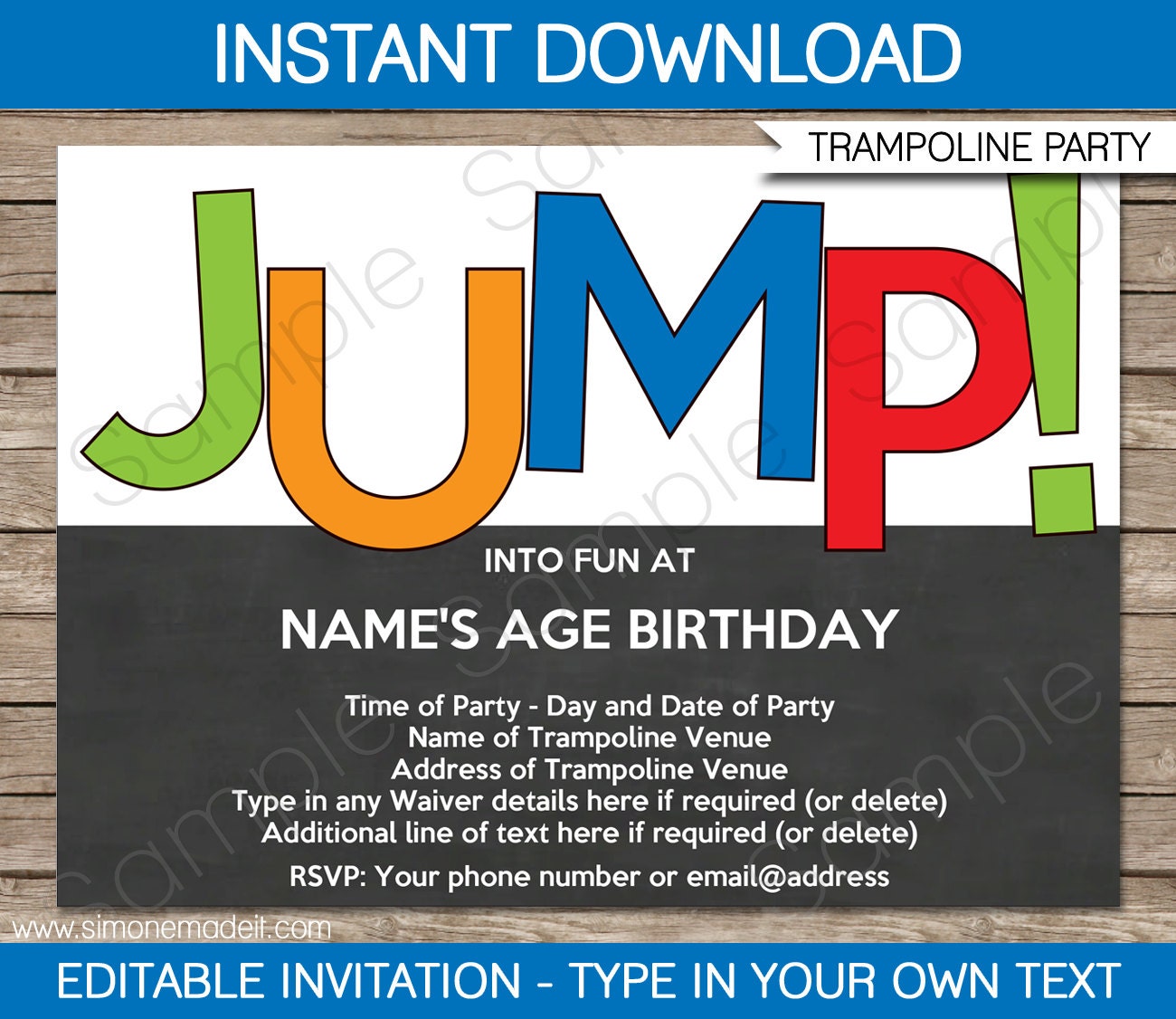 printable templates birthday invitations