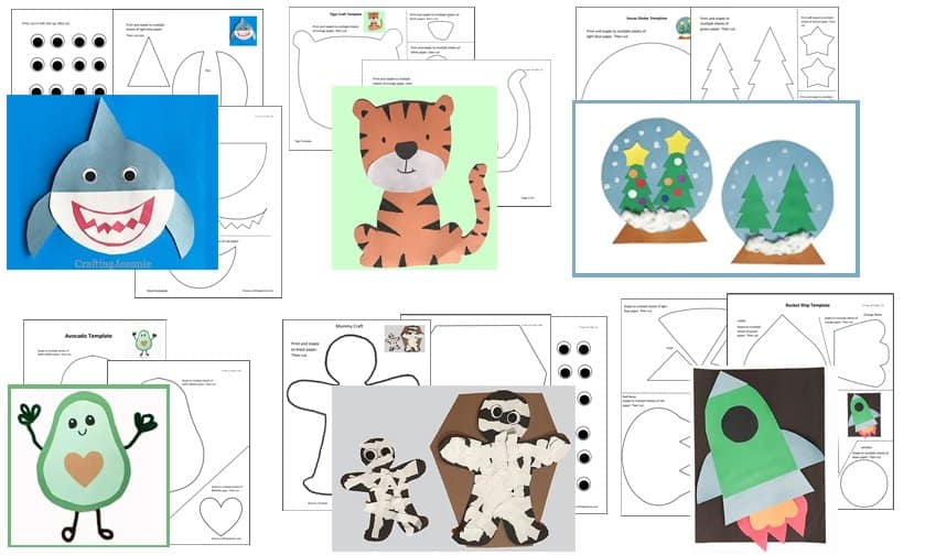 printable templates crafts