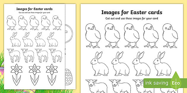 FREE! - Easter Card Templates Free - EYFS (teacher made)