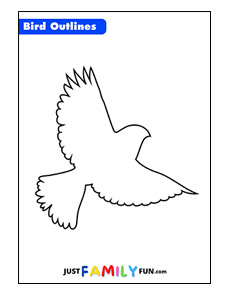 Free Printable Bird Outline Templates | Just Family Fun