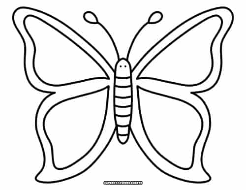 printable templates of butterflies