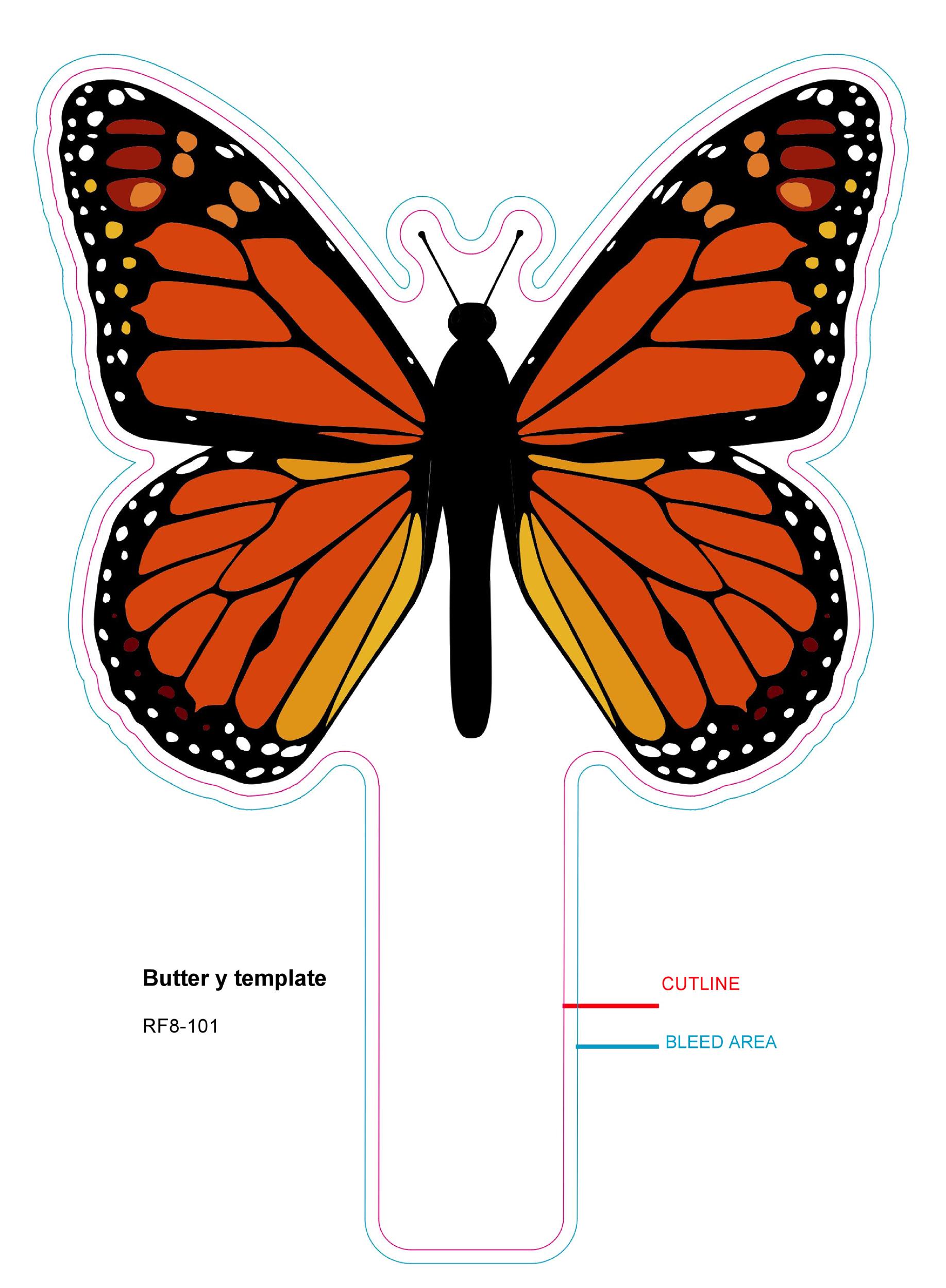 printable templates of butterflies
