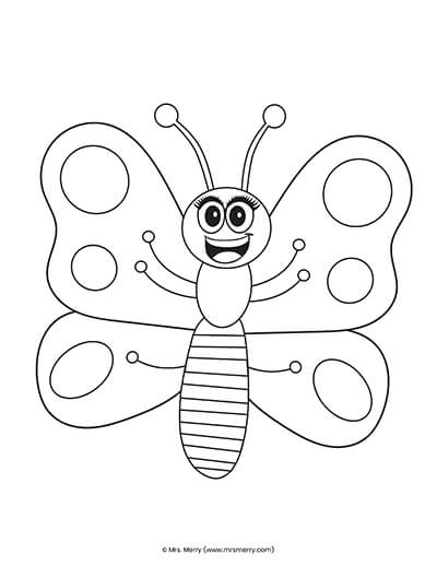 printable templates of butterflies