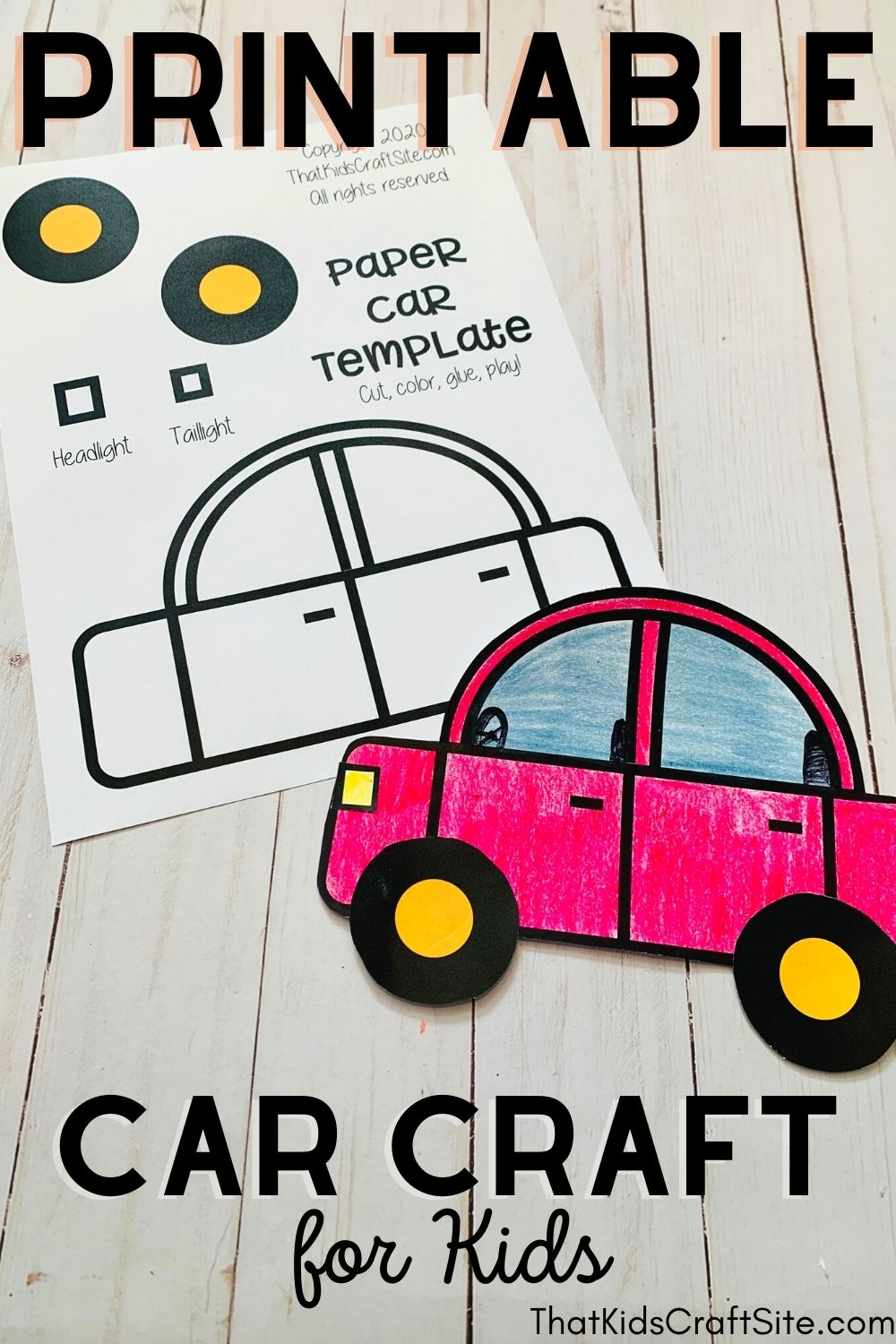 free-car-printable-craft-for-kids-that-kids-craft-site-worksheets-library for Free Printable Paper Car Templates Free Car Printable Craft for Kids - That Kids Craft Site - Worksheets Library for Free Printable Paper Car Templates