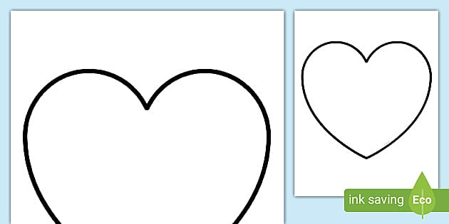 FREE Blank Heart Template - Twinkl Teaching Resource