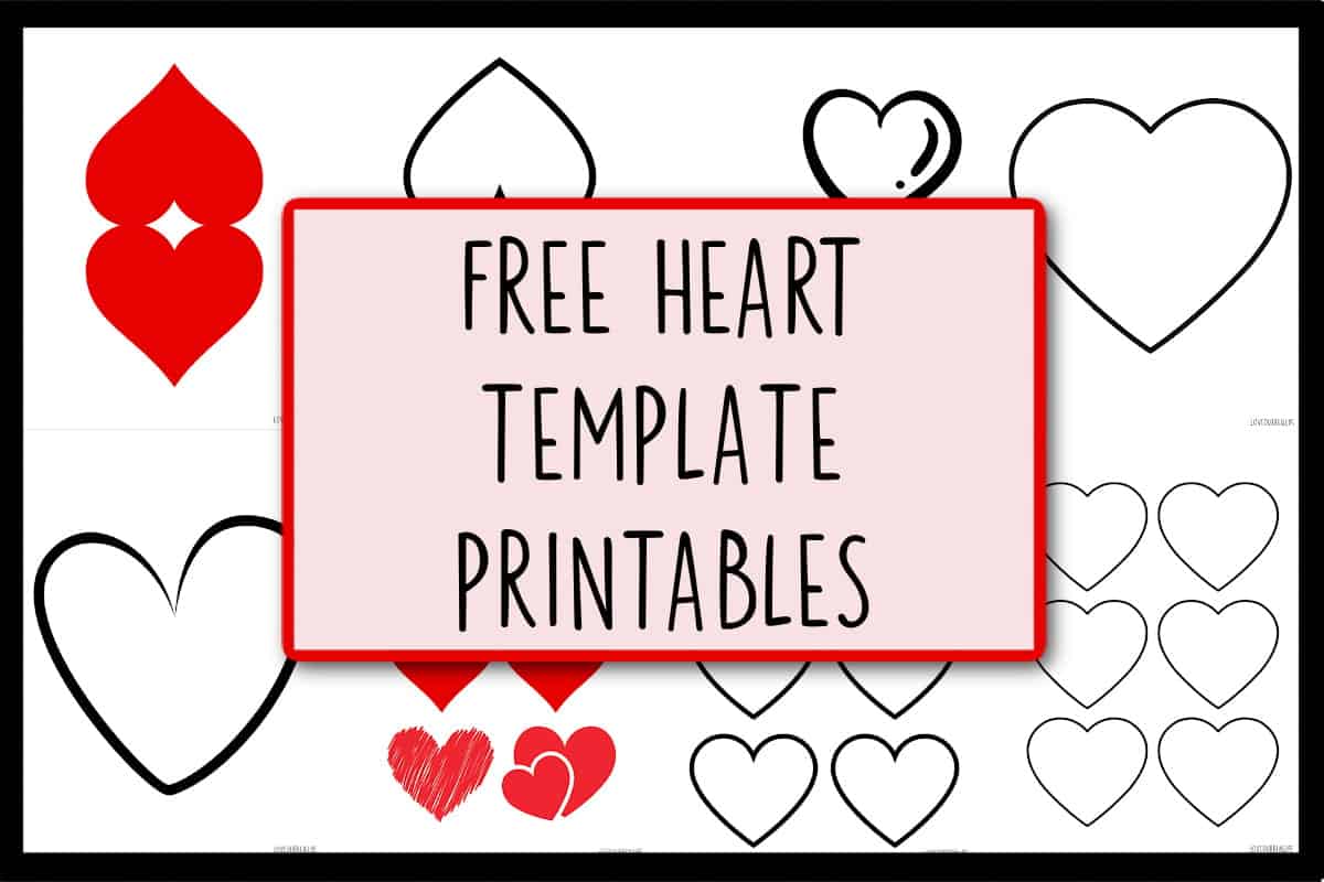 printable templates of hearts