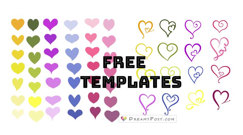 printable templates of hearts