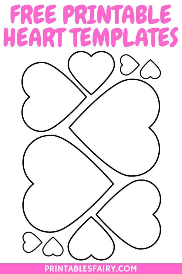 printable templates of hearts