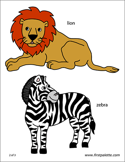 printable templates of jungle animals
