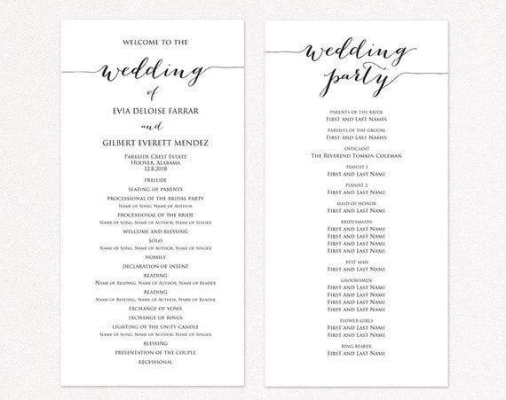 printable templates wedding