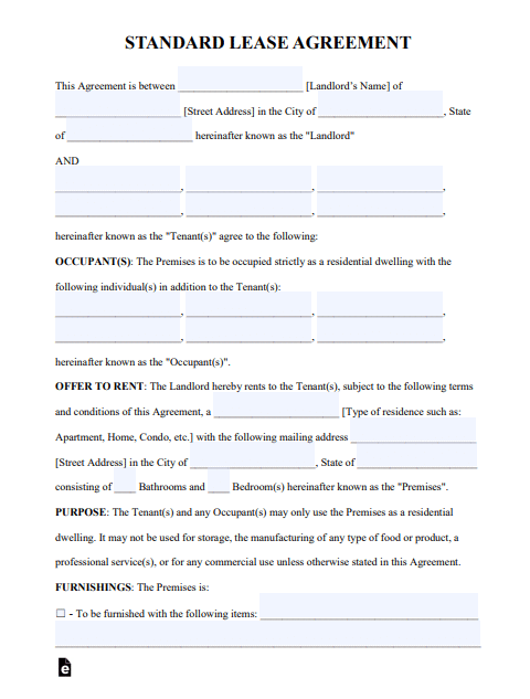 printable tenancy agreement free