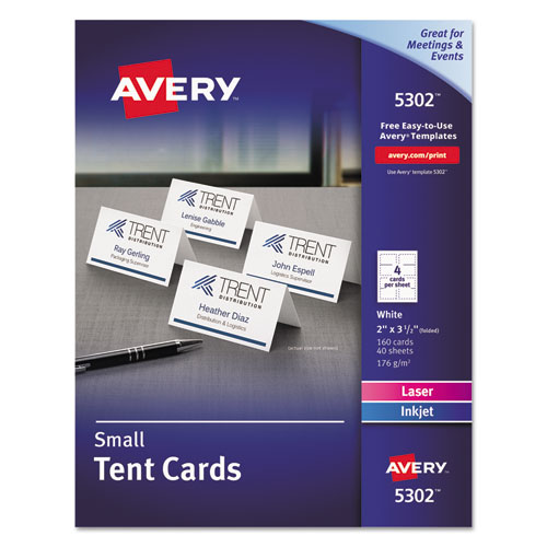Place Cards for Table Decoration - Pack of 50 White Blank Tent ...