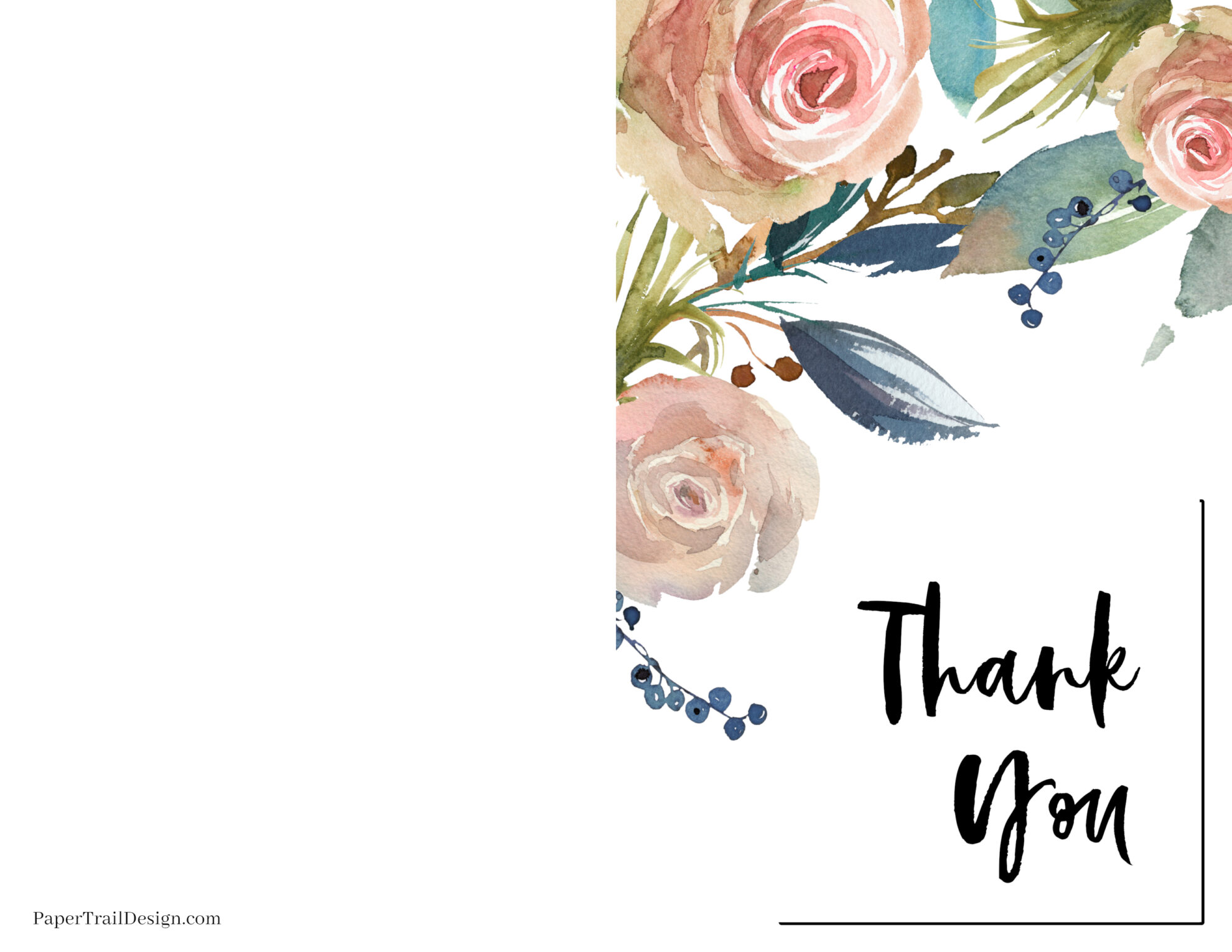 printable thank you card designs
