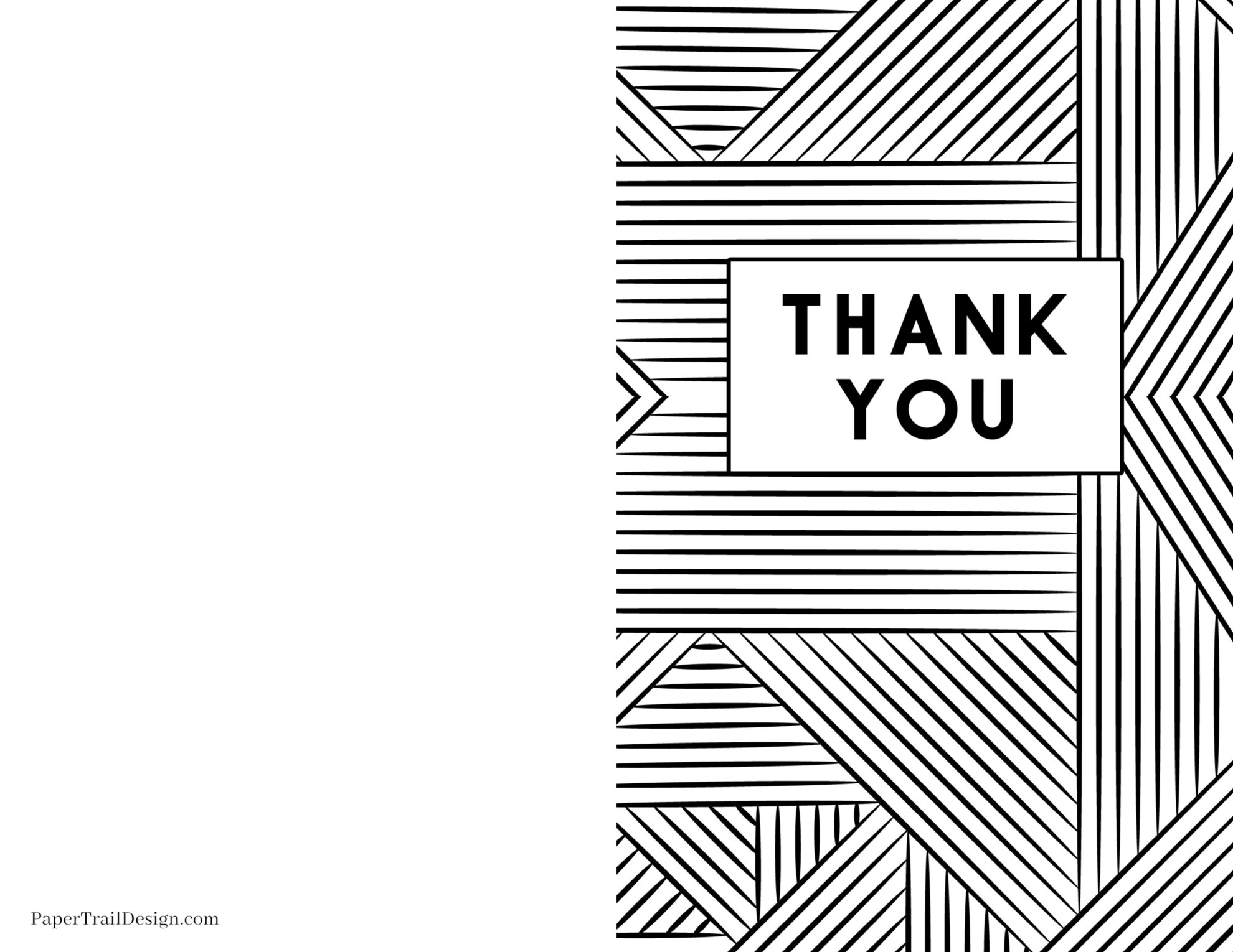 printable thank you cards blank