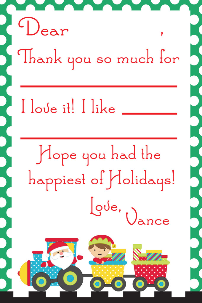 printable thank you cards christmas gift