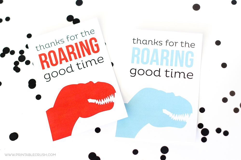 Download Thank You Cards Free! Adorable Dinosaur Cards