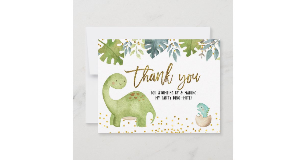 printable thank you cards dinosaur