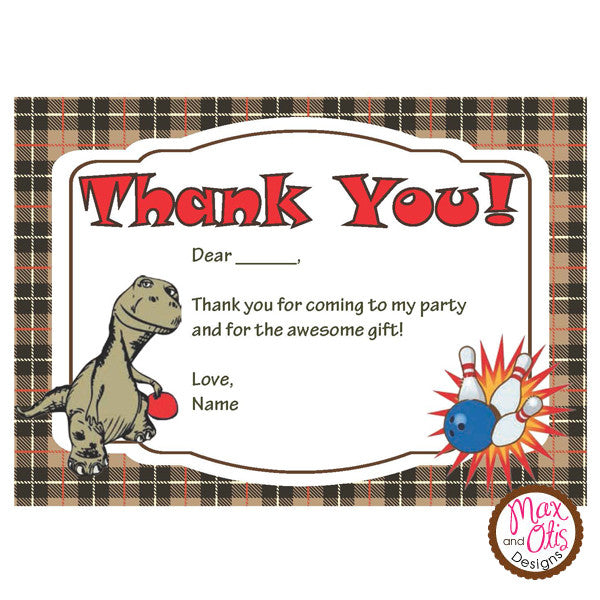 printable thank you cards dinosaur